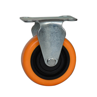 CASTER WHEEL ORANGE 4''NONSWIVEL